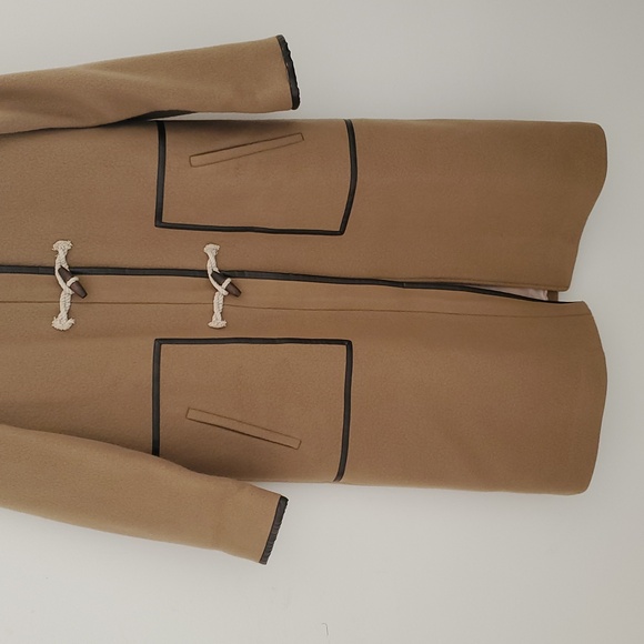 nwt J. Crew Collection Long Toggle Coat in Camel Italian Fall Blanket Wool - Picture 4 of 12